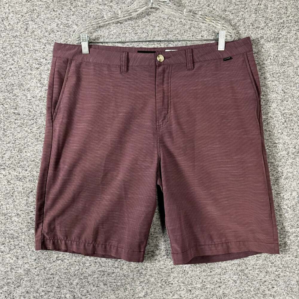 Travis Mathew Men's Size 38 Red Polyester Chino Shorts